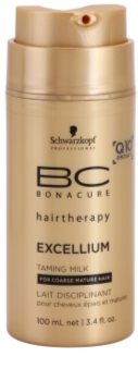 Schwarzkopf Professional BC Bonacure Excellium Taming mleczko wygładzające do ochrony włosów przed wysoką temperaturą
